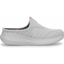 King Paolo K5221 Alabanda Kadın Memory Foam Sabo Terlik Gri