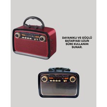Fantastik Store Taşınabilir Bluetooth Hoparlör – Modern Teknoloji ile Nostaljik Radyo Deneyimi, Fm/am Fonksiyonu - Lisinya