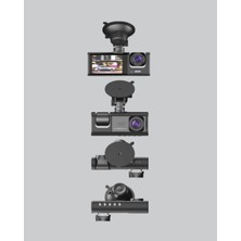 Fantastik Store Full Hd Üç Kameralı Araç Kamerası 170° Geniş Açılı ve Park Destekli - Lisinya