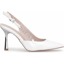 Ayakkabı Fuarı Elit PM450 K3028-1C Kadın Klasik Topuklu Ayakkabı Sedef