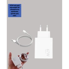 Fantastik Store 67W Hızlı Şarj Cihazı Yüksek Isı Dayanımlı Type-C Set - Lisinya