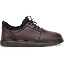 Ayakkabı Fuarı Elit 26YSLBRK852C Erkek Hakiki Deri Casual Ayakkabı Kahverengi