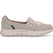 King Paolo K5226 Familia Kadın Memory Foam Casual Ayakkabısı Bej