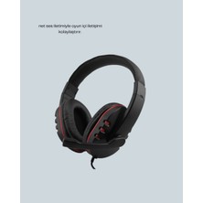 Fantastik Store Kırmızı Gaming Headset Mikrofonlu Sağlam Kablolu Konforlu - Lisinya