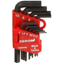 Fantastik Store Eltos Edoni 120 mm 10 Parça Alyan Seti Siyah - Lisinya