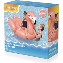 Fantastik Store 41525 - Tutunmalı Flamingo Binici 138 x 107 cm (Lisinya)