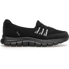 King Paolo K5226 Familia Kadın Memory Foam Casual Ayakkabısı Siyah