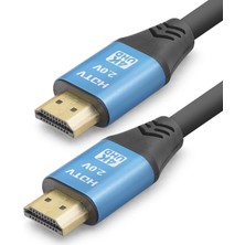 Store Mania Ieg™ HDMI 2.0 Kablo 4K UHD 19+1 Od 8.0 mm 10 M - Siyah Mavi ND4053