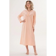 Markalinda %100 Pamuk Büyük Beden Kadın Gecelik 2202