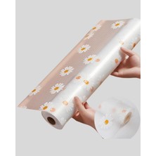 Fantastik Store 10 Metre Papatya Desenli Dolap Içi Kaymaz Koruyucu Mat - Lisinya