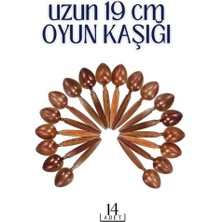 Turk Uzun Oyun Kaşığı 14 Adet Nemere