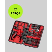 Fantastik Store Taşınabilir Deri Kutulu 17 Parça Manikür Seti - Lisinya