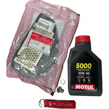 Şafak Motosiklet Honda Activa 125 Hava Filtresi Orjinal Motul 5000 Bakım Seti