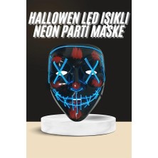 Fantastik Store Işıklı LED Maske Parti Eğlence Maskesi Hallowen Neon Maske - Lisinya