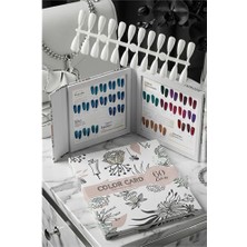 Nemere 60’lı Profesyonel Nail Art Sunum Kartelası – Lüks Çiçek Desenli Takma Tırnak Teşhir Kitab