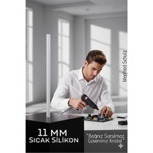 Nemere 11MM Kalın Ultra-Şeffaf Profesyonel Sıcak Silikon – Kristal Berraklığında Güçlü Yapışka