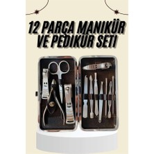 Fantastik Store Tırnak Bakımı Tırnak Makası Profesyonel 12 Parça El Ayak Manikür Pedikür Seti - Lisinya