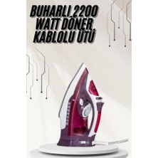 Fantastik Store Modern Tasarım 2200W Dayanıklı Buharlı Seramik Kaplama Ütü - Lisinya