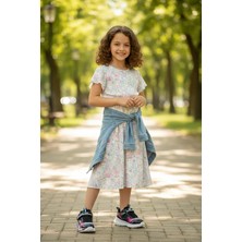 Ayakkabı Fuarı Elit LS-F-02-26Y Filet Kız Çocuk Yürüyüş Ayakkabısı Siyah - Lila