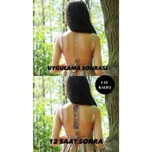 Caş Dekorasyon Tribal Desen 12 Saat Sonra Kararan Geçici Dövme Tattoo