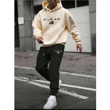 Divin Unısıx Baskılı I Oversize Sweatahırt -Eşofman Altı 2li Takım