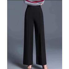 Bol Paça Önden Çımalı Bel ve Bacak Bölgesi Toparlayıcı Pantolon