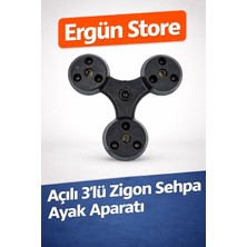 Ergün Store Zigon Sehpa Ayak Bağlantı Aparatı Zigon Ayak Bağlantısı 3'lü Soket