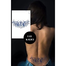 Caş Dekorasyon Kral Taç Motifli Leave Yazılı 12 Saat Sonra Kararan Geçici Dövme Tattoo