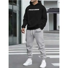 Divin Unısıx Baskılı I Oversize Sweatahırt -Eşofman Altı 2li Takım