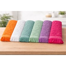 Aşkana Mutfak Havlusu 6 Adet, 30X47 cm Renkli Kurulama Bezi ,El Havlusu 6 Parça (Nişan-Düğün,Hediyelik)