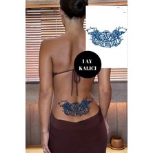 Caş Dekorasyon Tabanca Motifli 12 Saat Sonra Kararan Geçici Dövme Tattoo