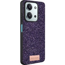 MK Beykoz Onegif Xiaomi Redmi 15C 4g Bright Simli Kapak - Derin Mor