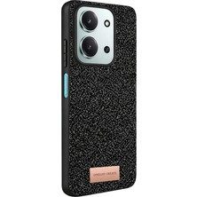 AK-SA-STR Onegif Xiaomi Redmi 15C 4g Bright Simli Kapak - Siyah