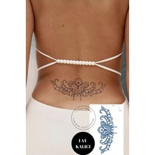 Caş Dekorasyon Kelebek Motif 12 Saat Sonra Kararan Geçici Dövme Tattoo