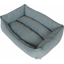 Braventa Collection Yıkanabilir Kumaş Konforlu Kedi Köpek Yatağı Yeşil Medium 65X45