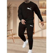 Divin Unısıx Baskılı I Oversize Sweatahırt -Eşofman Altı 2li Takım