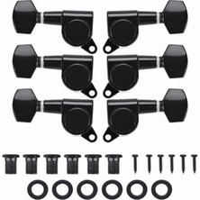 Braventa Collection Ab1-Bk Akustik Gitar Kaliteli Burgu Takımı Yedek Parça Siyah Renk