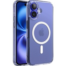 Braventa Collection iPhone 16 Için iPhone Kılıfı Kamera Korumalı Magsafe ile Uyumlu Şeffaf Kılıf