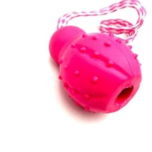 Braventa Collection Tasma Market Ödül Maması Saklama Hazneli Zilli Diş Temizleme Köpek Eğitim Oyuncağı Mor