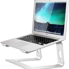 Braventa Collection M5 Alüminyum Ergonomik Katlanır Macbook Bilgisayar Standı Gümüş