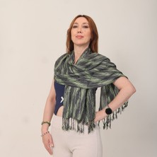 Mystic Shawl %100 Pamuk Desenli Renkli Atkı Şal (50X160 Cm)