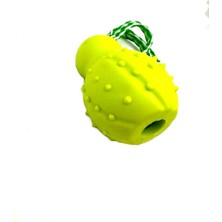 Braventa Collection Tasma Market Zilli Ipli Diş Tartar Temizleme Köpek Eğitim Oyuncağı Yeşil