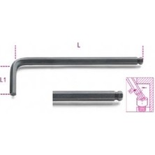 Beta 96BP/AS 5/32" Yuvarlak Bombe Top Başlı Uzun Allen Anahtar Inch