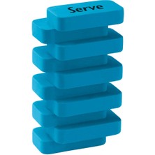 Braventa Collection Serve Steps Silgi Fosforlu Mavi Tekli Pet