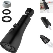 Braventa Collection Kınetex Musluk, Yedek Duş Başlığı, 360° Döndürülebilir, 3 Mod, Döndürülebilir Musluk, Başlık, Mutfak