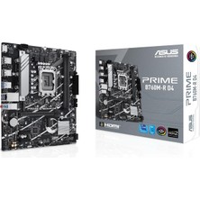 Braventa Collection Prıme B760M-R D4 Intel B760 LGA1700 Ddr4 5333 HDMI 2x M2 Usb3.2 Aura Rgb 2.5gbit Lan Matx 96GB’A Kad