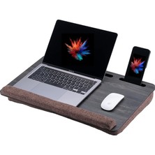 Braventa Collection Vigo Wood - LS021 Minderli 15,6" ve 17,3" Laptop Sehpası