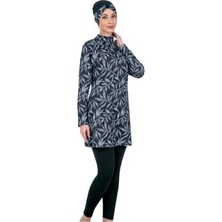 Fm Fantasy 3304 Bayan Desenli Tesettür Mayo