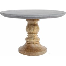 Braventa Collection Patna Kek Standı, Taş Ahşap