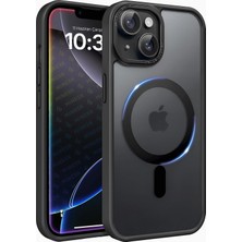 Braventa Collection iPhone 13 ve 14 Için Mattmag Serisi Magsafe ile Uyumlu Kablosuz Şarj Destekli Arkası Mat Silikon Kıl